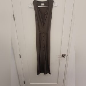 Elegant Brown Maxi Dress
